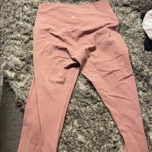 Lululemon Align cropped 21’ Spanish rose leggings